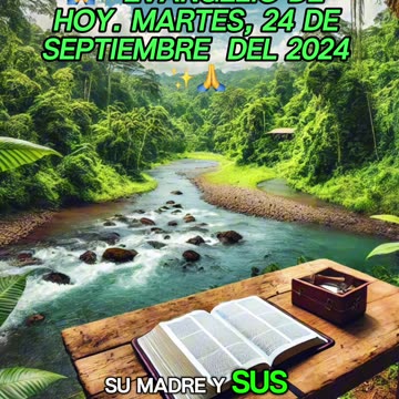 🙏✨Evangelio de HOY. Martes, 24 de Septiembre del 2024 ✨🙏