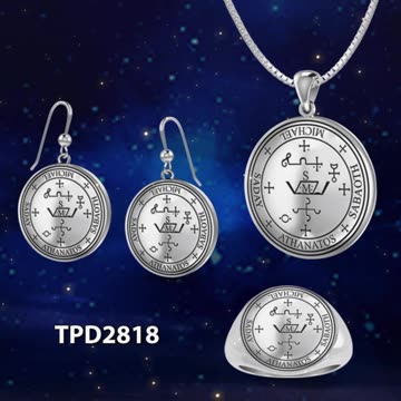 Elevate your style and spirit with our Archangel Michael Sigil Jewelry Sets!
