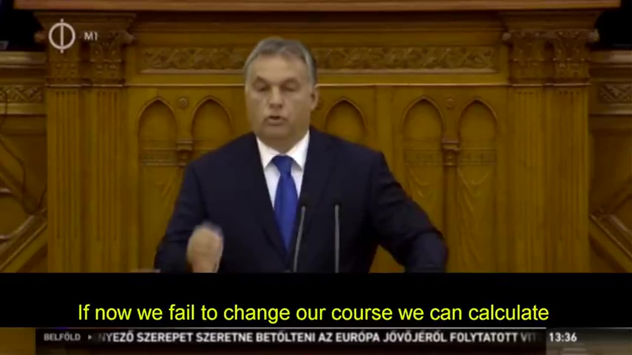 Hungarian Prime Minister Viktor Orban: Talks About Migrant Quotas, immigration, Demographics (2016)