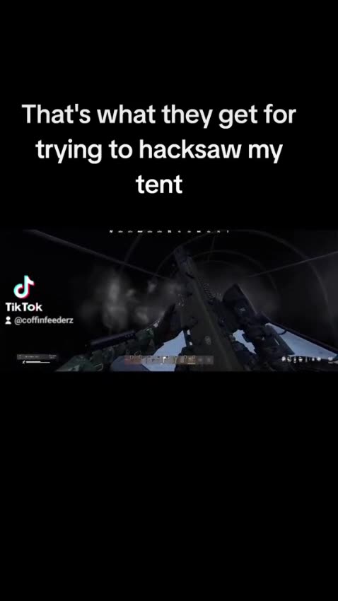 Bad idea trying to hacksaw my tent