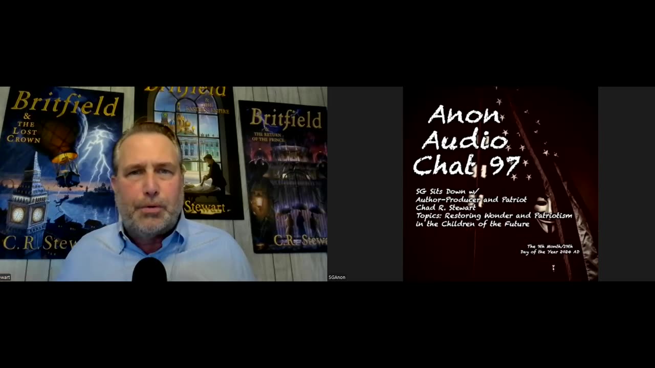 (9/19/2024) | AUDIO CHAT 97 | SG Sits Down w/ Patriot Author-Producer Chad Stewart to Talk Culture War and the "Britfield" Series