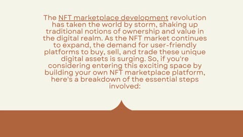 The Essential Steps to Building an NFT Marketplace Platform