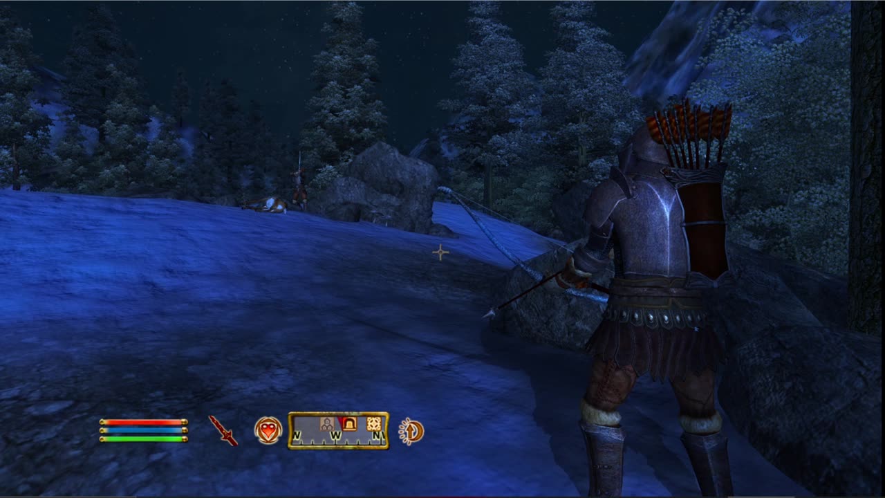 2 Oblivion guards fall out and attack each other