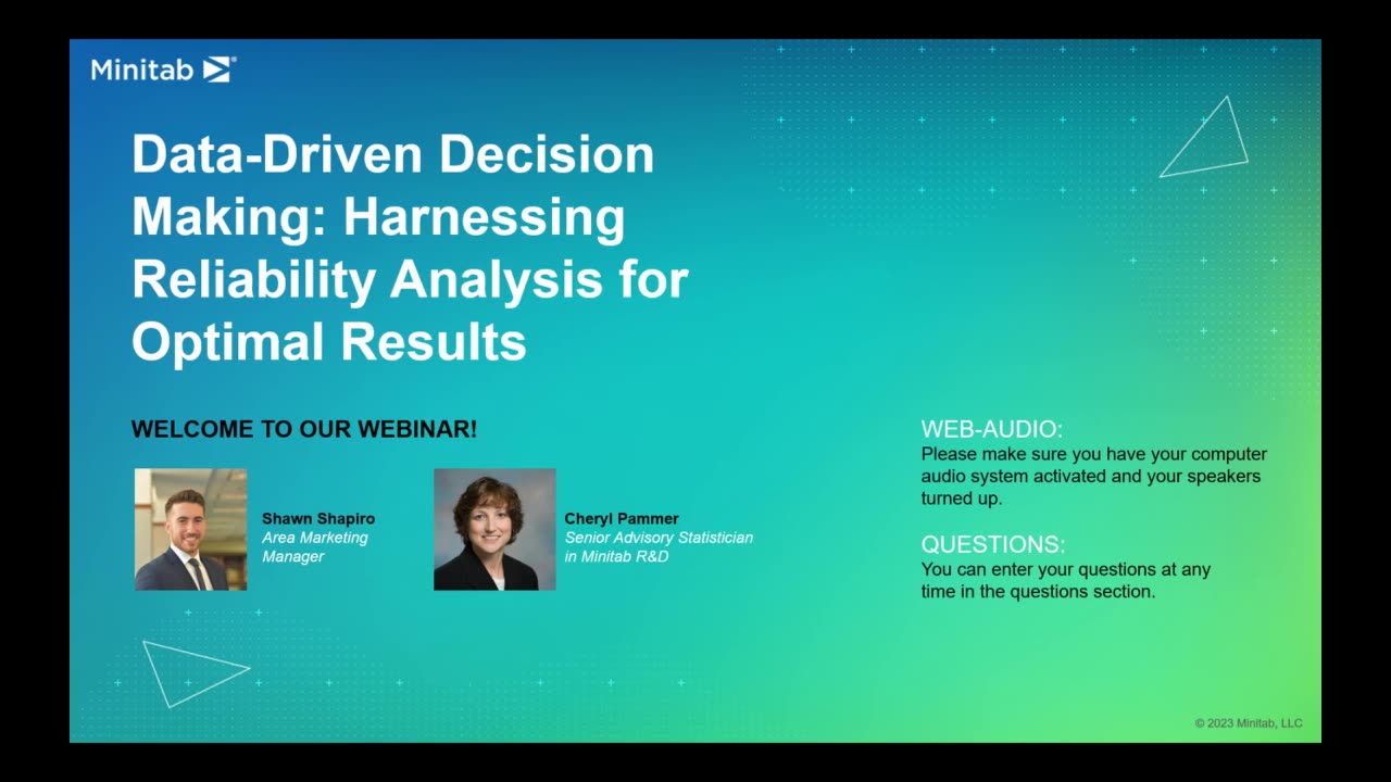 Data Driven Decision Making Harnessing Reliability Analysis for Optimal Results (Minitab)