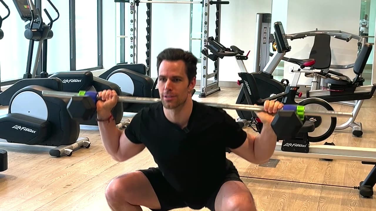 How To #squat Your #Dumbbells On A Bar (Easy) With Dualbell #Dumbbell Converters #homegymlife