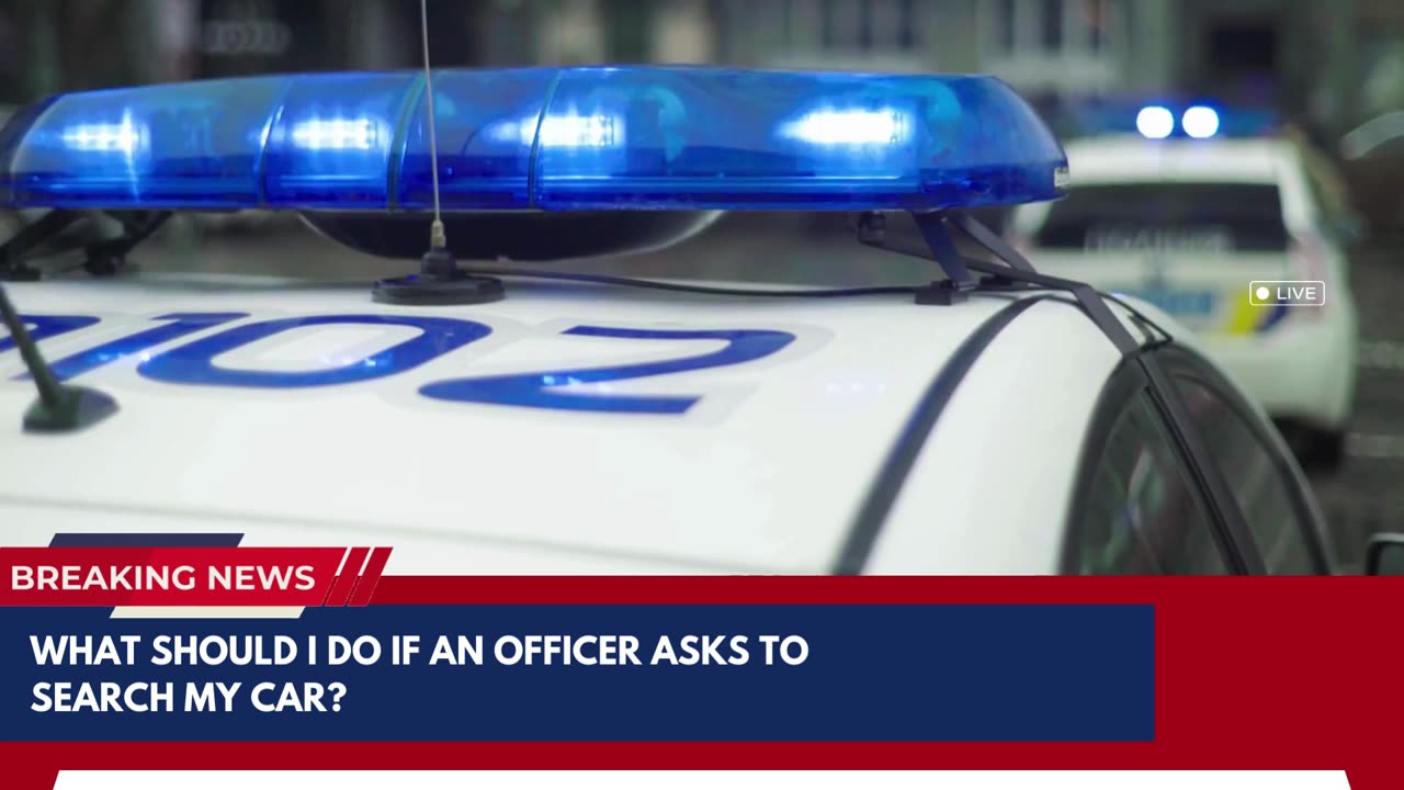 What should I do if an officer asks to search my car?