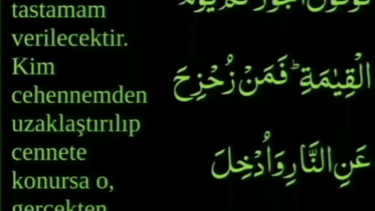 🌴Â-li İmran verse Holy 🕋Quran🌴 🇹🇷