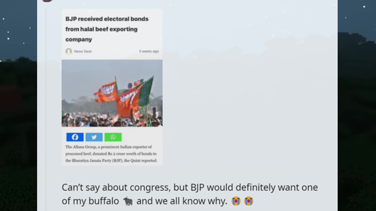 Fill in the blanks If you have two ____ Congress will take away one if it wins the Lok Sabha Polls