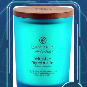 Chesapeake Bay Candle PT41312 Scented Candle, Refresh + Rejuvenate (Mediterranean Citrus)