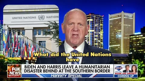 On the UN: Homan says "People are going to be held ACCOUNTABLE."