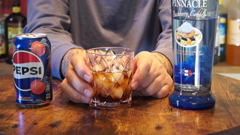 Pinnacle Peachberry Cobbler Vodka & Pepsi Peach