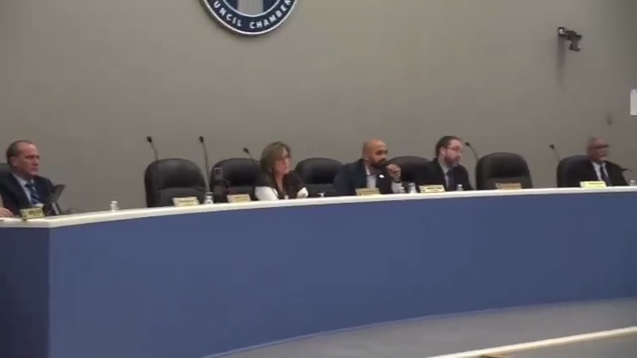 UNREAL. A man was escorted out of an Edison, NJ Town Council meeting by