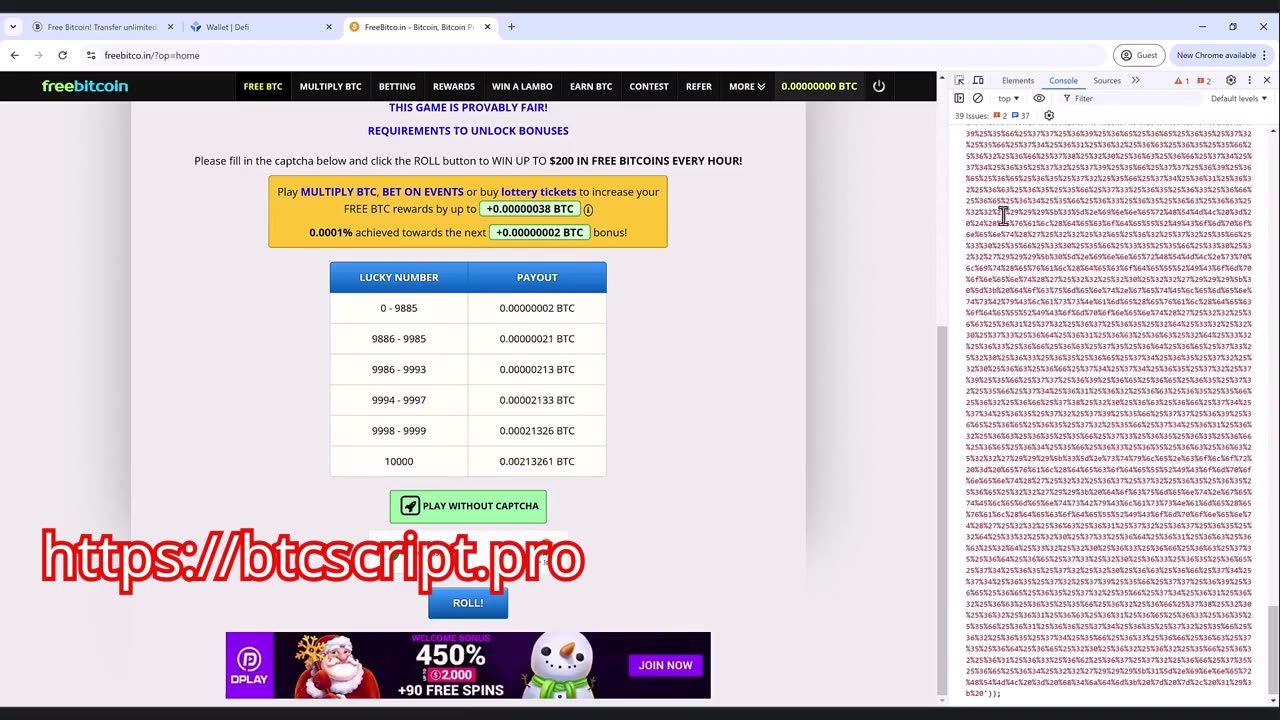 Free bitcoin script earn 200$ Bitcoin per hour