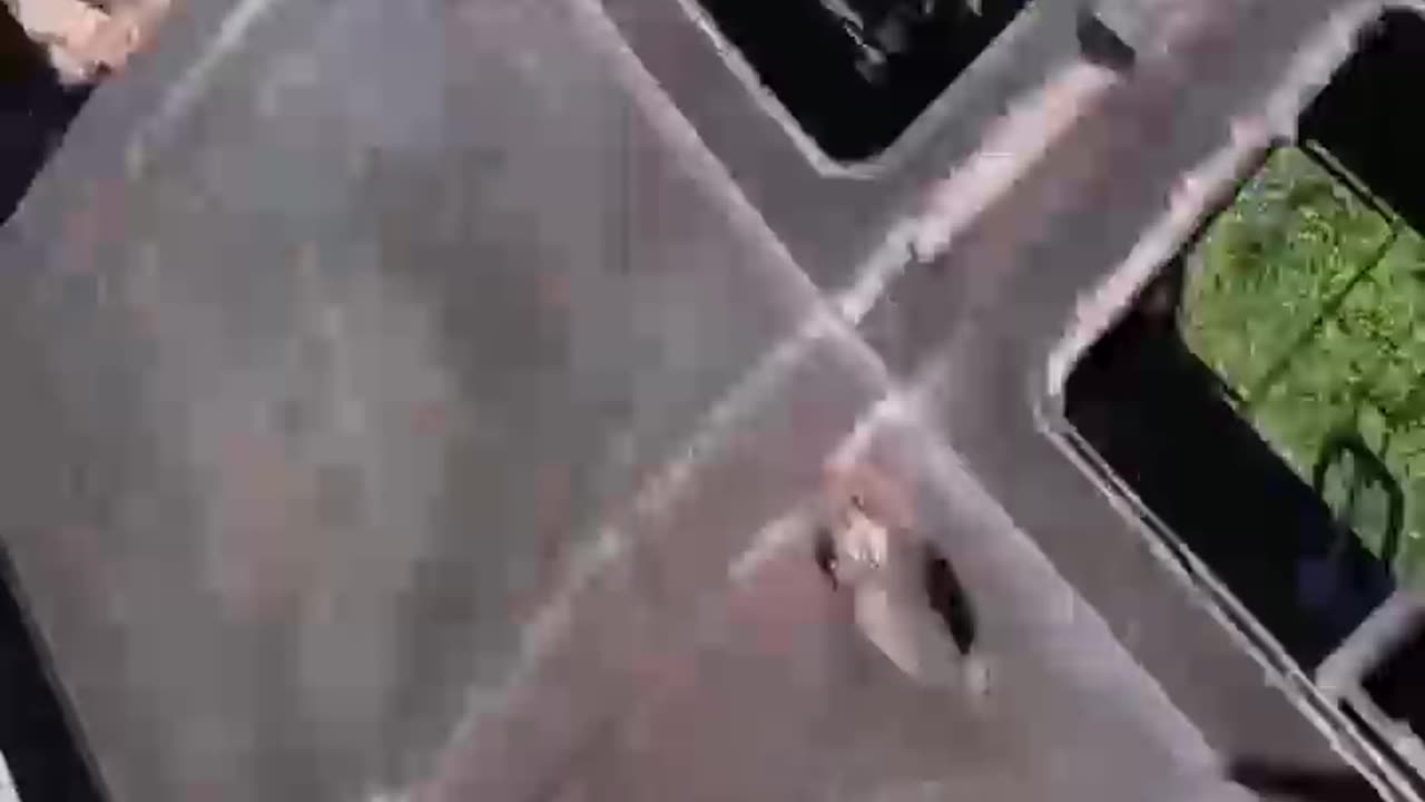 🔥The result of the work of Ukrainian FPV drones. One of the roads between