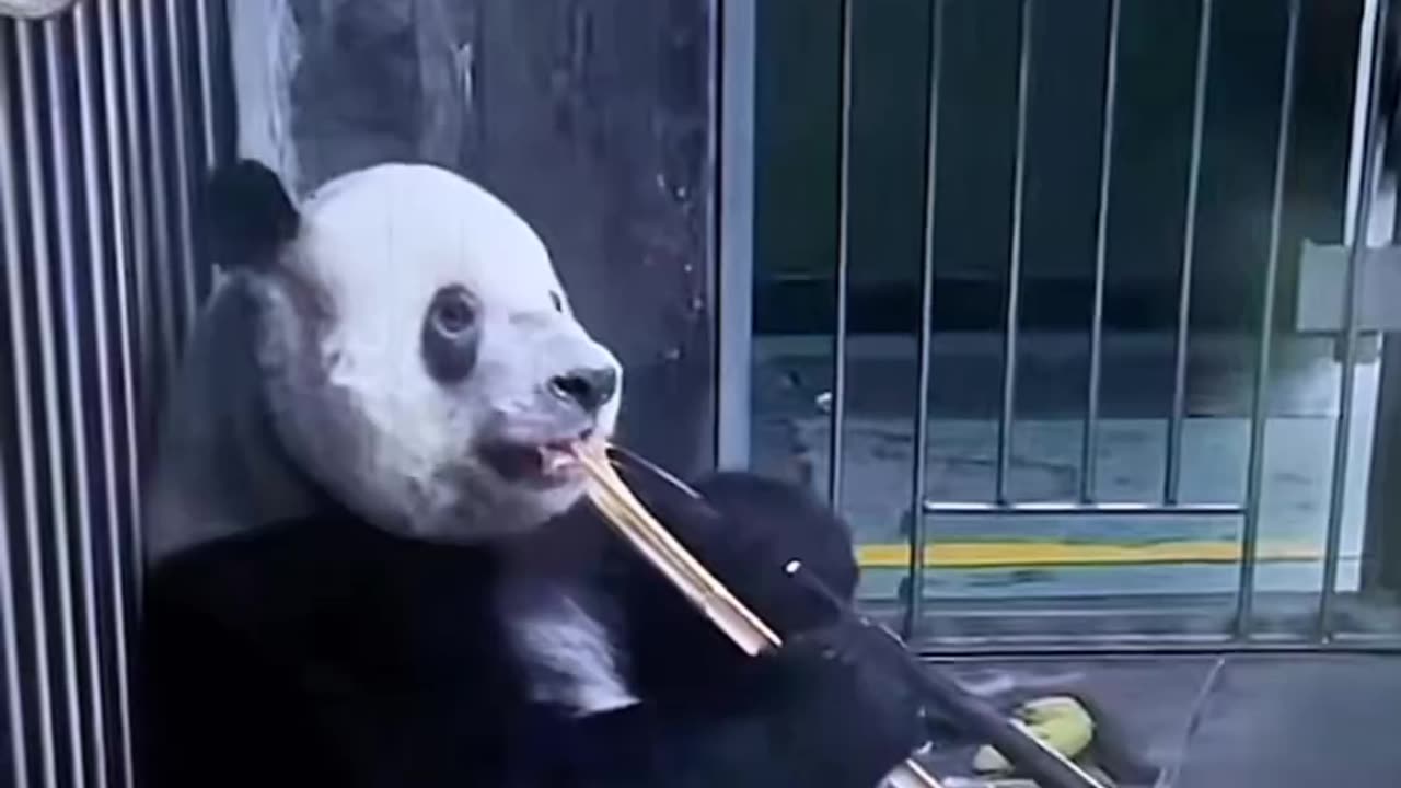 Pandas those are raised buy human Dad