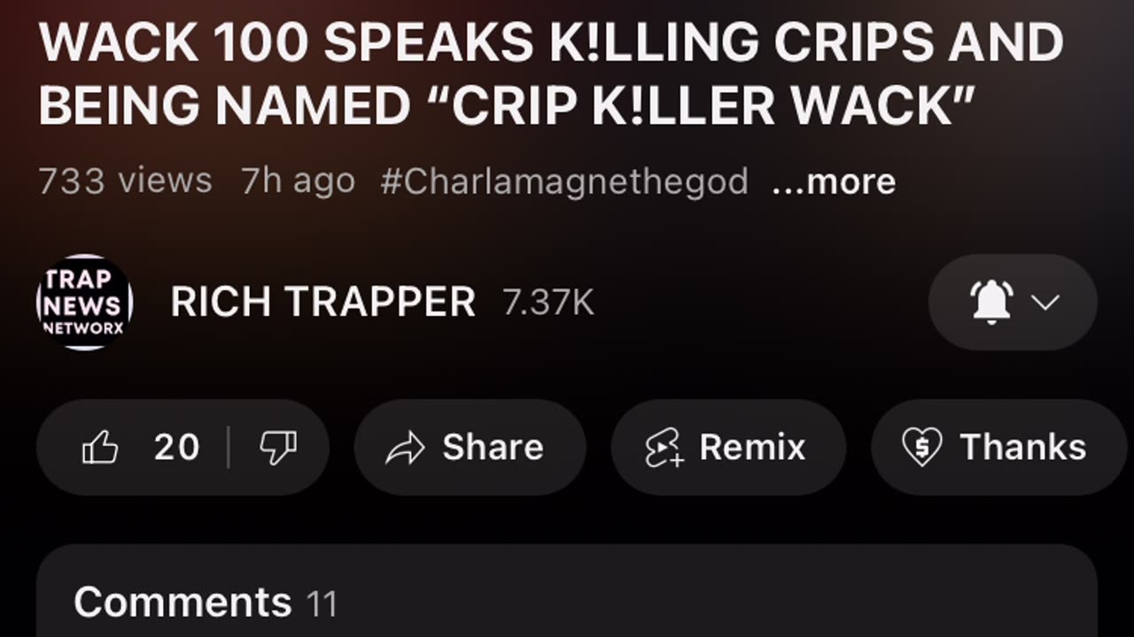 Don’t mistake me I FAQ with Rich trapper but he is biting my creation