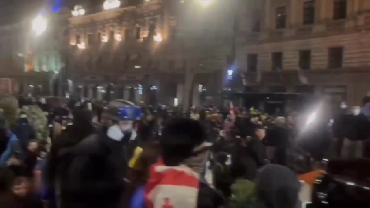 George Soros-backed agitators in Tbilisi Georgia with CIA support in full swing
