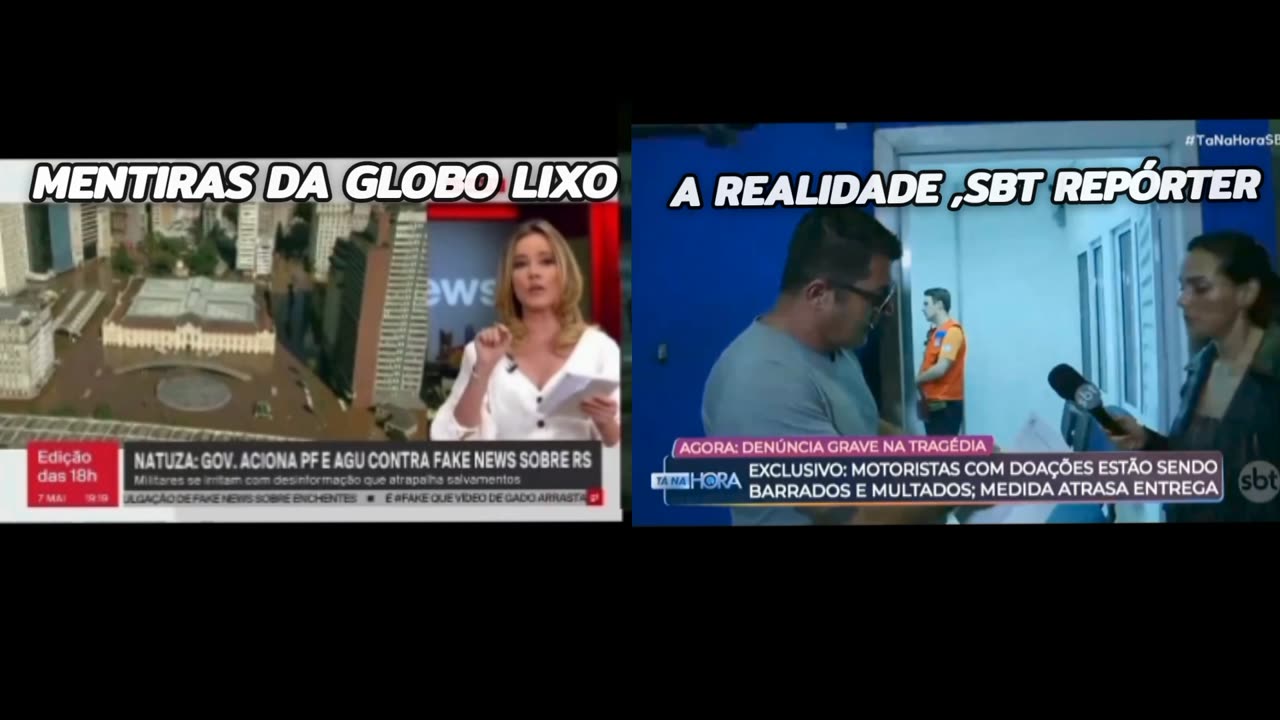 Narrativa X Realidade:A mídia do regime faz propaganda enganosa, acusando uma pessoa diretamente,financiado pelo estado ( dinheiro do povo) para ludibriar o próprio povo.