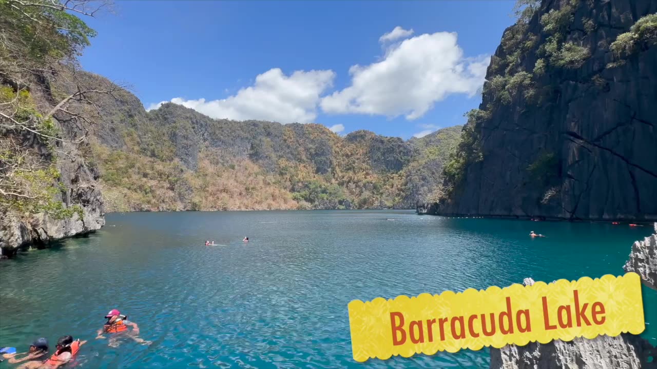 Barracuda Lake in Coron, Philippines