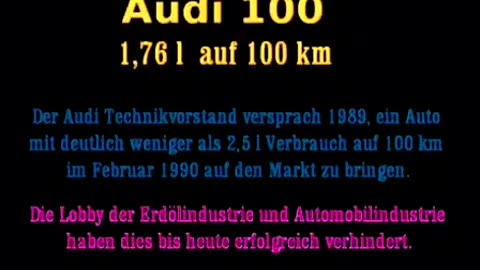 AUDI 100 Turbodiesel - 1,76 Liter auf 100km (ARD Beitrag 1989)