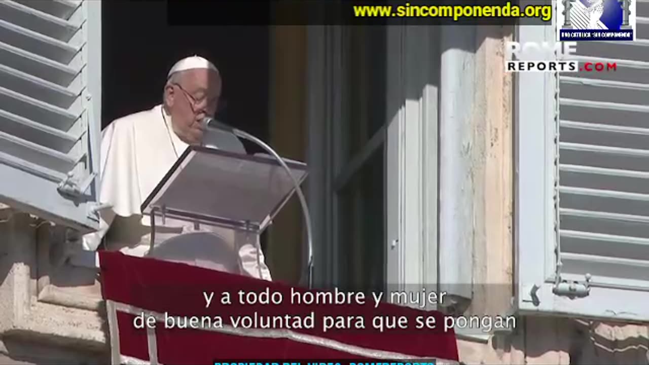 UNA VEZ MÁS EL PAPA PIDE FRENAR LAS GUERRAS