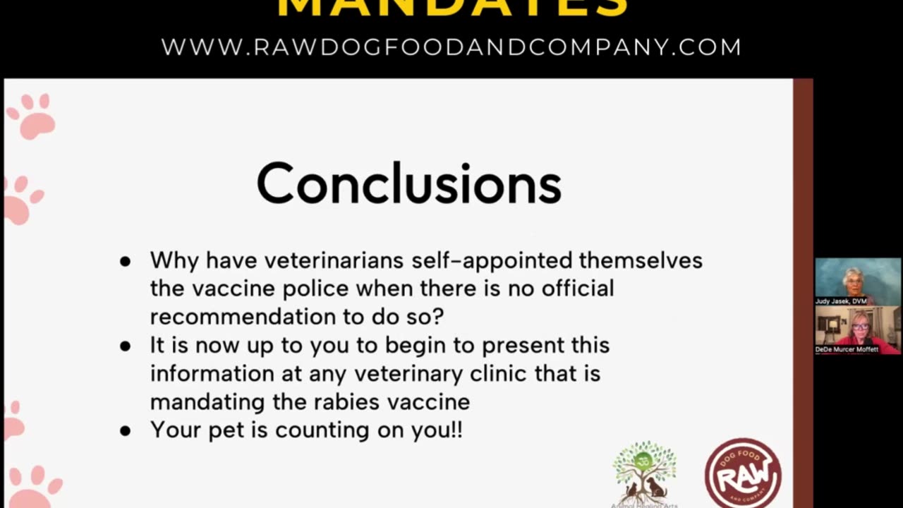 Conclusions on Rabies Vaccine Mandates