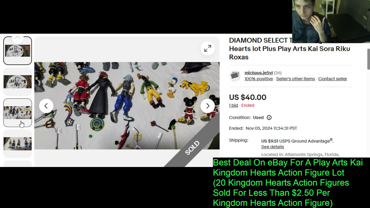 Outtake #187 Of The Best Deal On eBay For A Play Arts Kai Kingdom Hearts Action Figure Lot