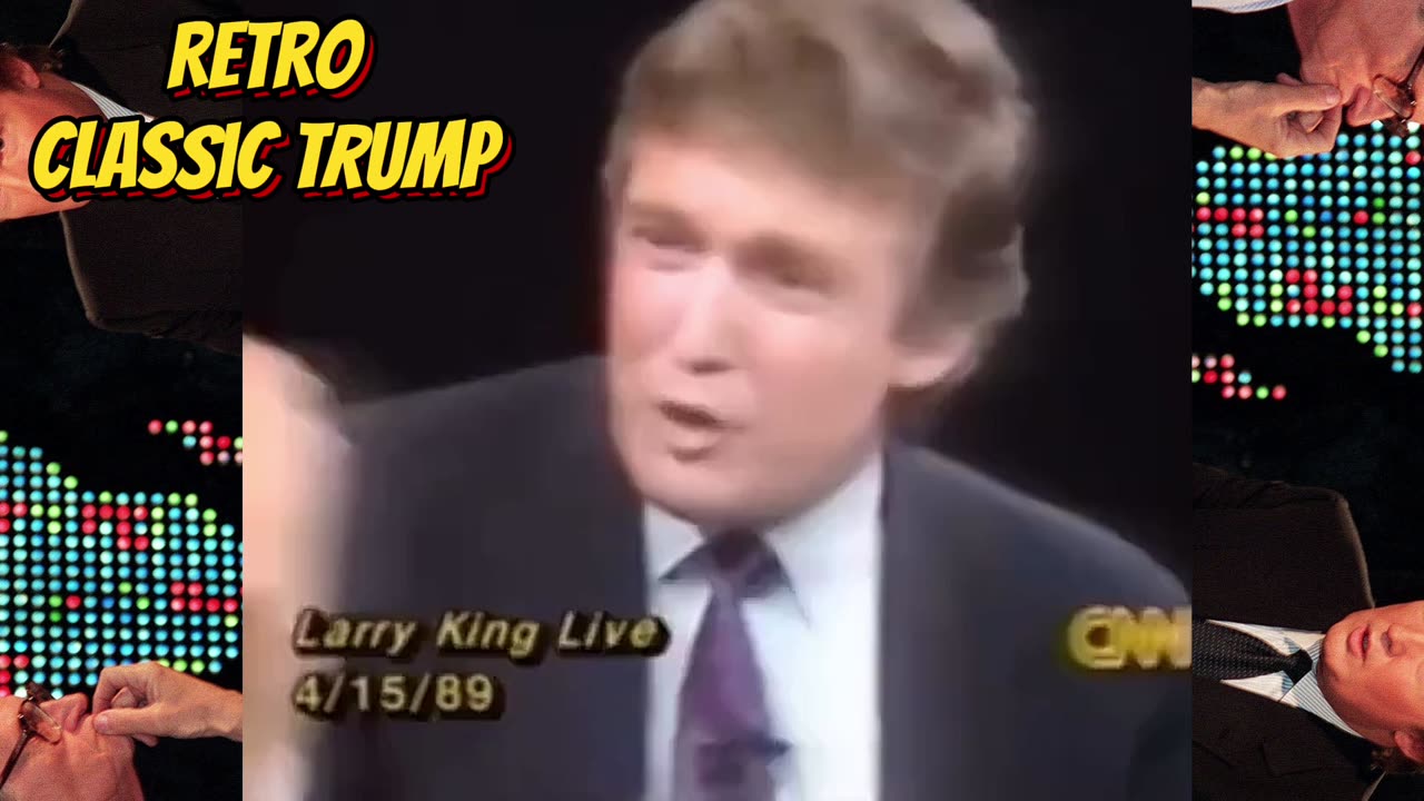 Classic Retro Trump moment on the Larry King show CNN 🇺🇸