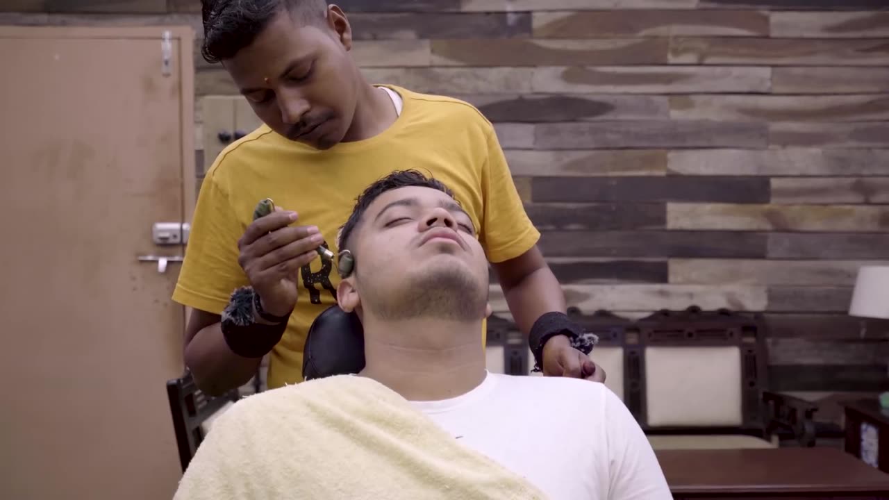 He Love this Head Massage and Neck Cracking Experience _ Indian Massage