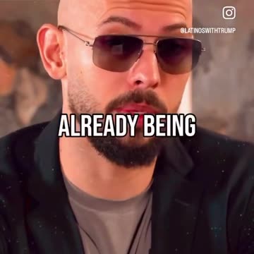 "Donald Trump. He's our last hope." Andrew Tate