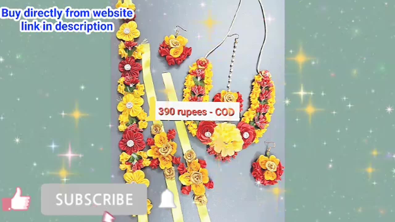 Flower jewellery set