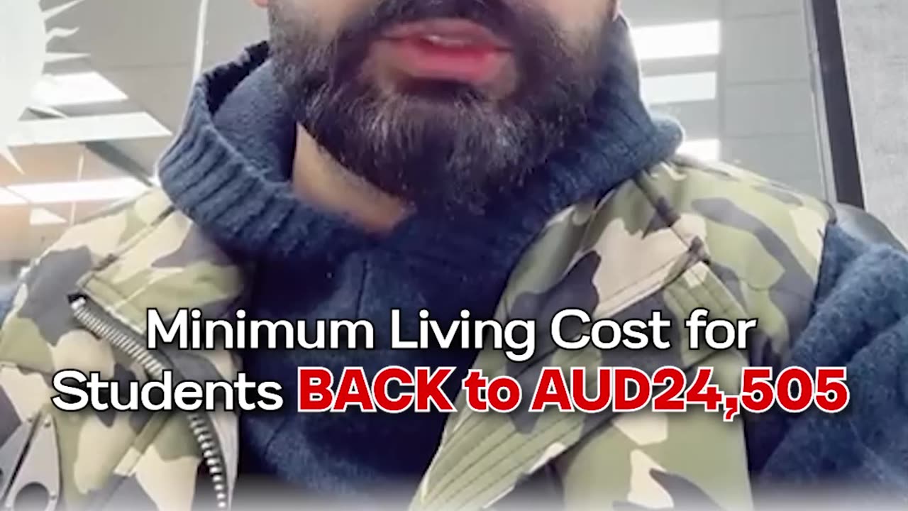 Minimum Living Cost for Students BACK to AUD24,505!