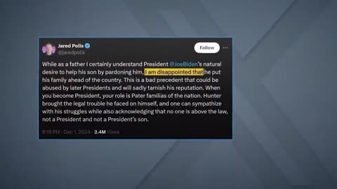 Biden pardons his son Hunter despite previous pledges not to