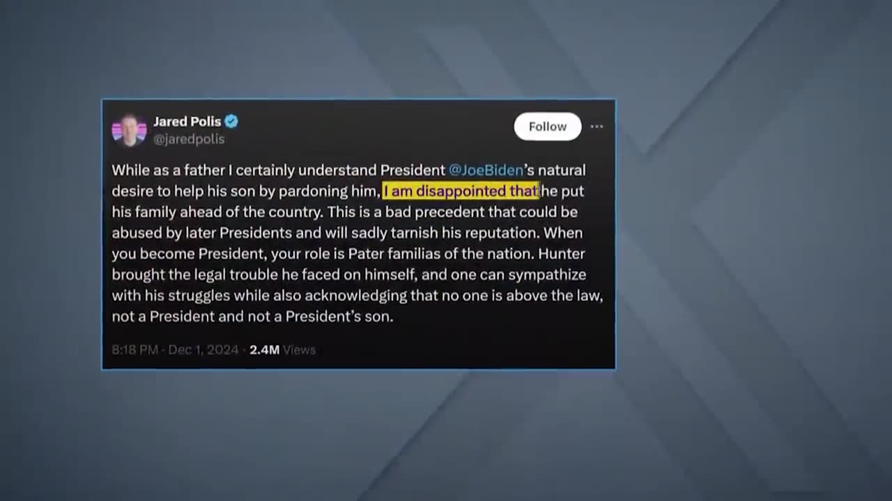 Biden pardons his son Hunter despite previous pledges not to
