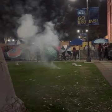 Wounded at UCLA Being Carried Away