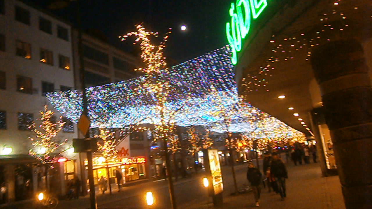 Utsikt vid Mäster Palms plats, Helsingborg 1 advent 30 Nov. 2014