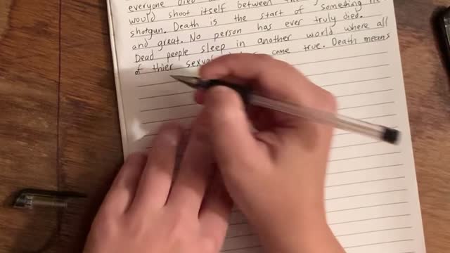 Page 5 of BOOK TWO - SUBJECTS OF LIFE being written