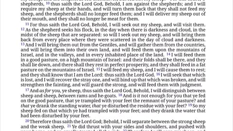 Ezekial 34 Why The Shepherds Are Going to Die and Their Sheep