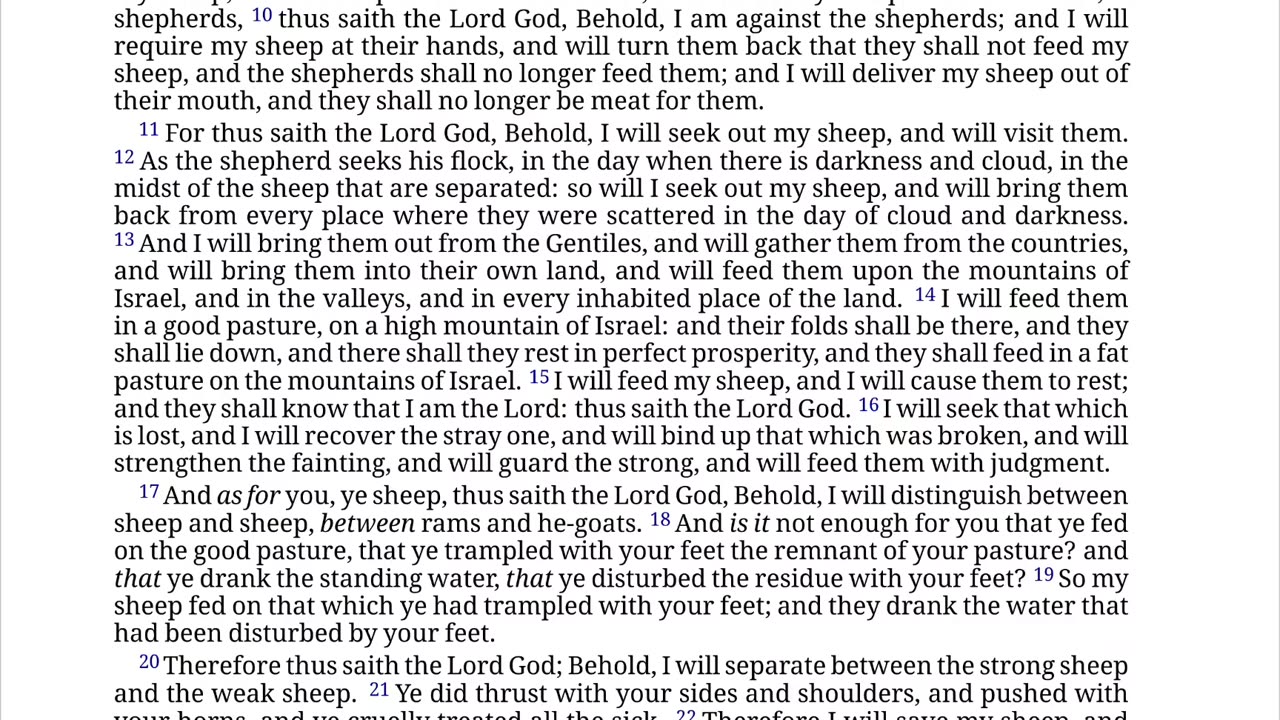 Ezekial 34 Why The Shepherds Are Going to Die and Their Sheep