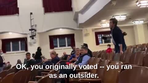 AOC Voter calls her out at a Townhall