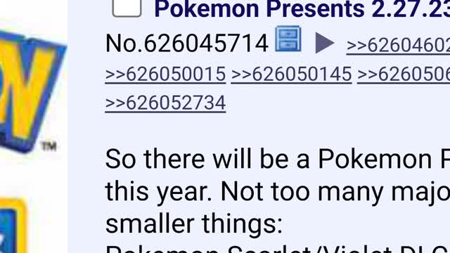 Pokémon presents leak