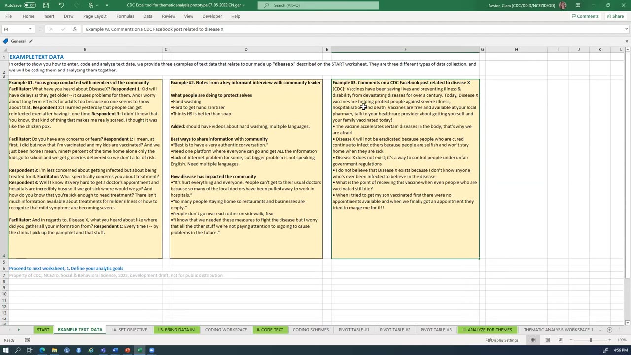 Excel Tool Tutorial #1 Introduction to the Tool