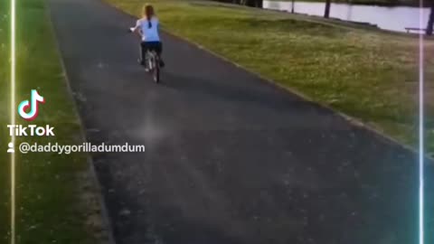 May 2015, Ayrton and Gabrielle bike riding at the boating lake