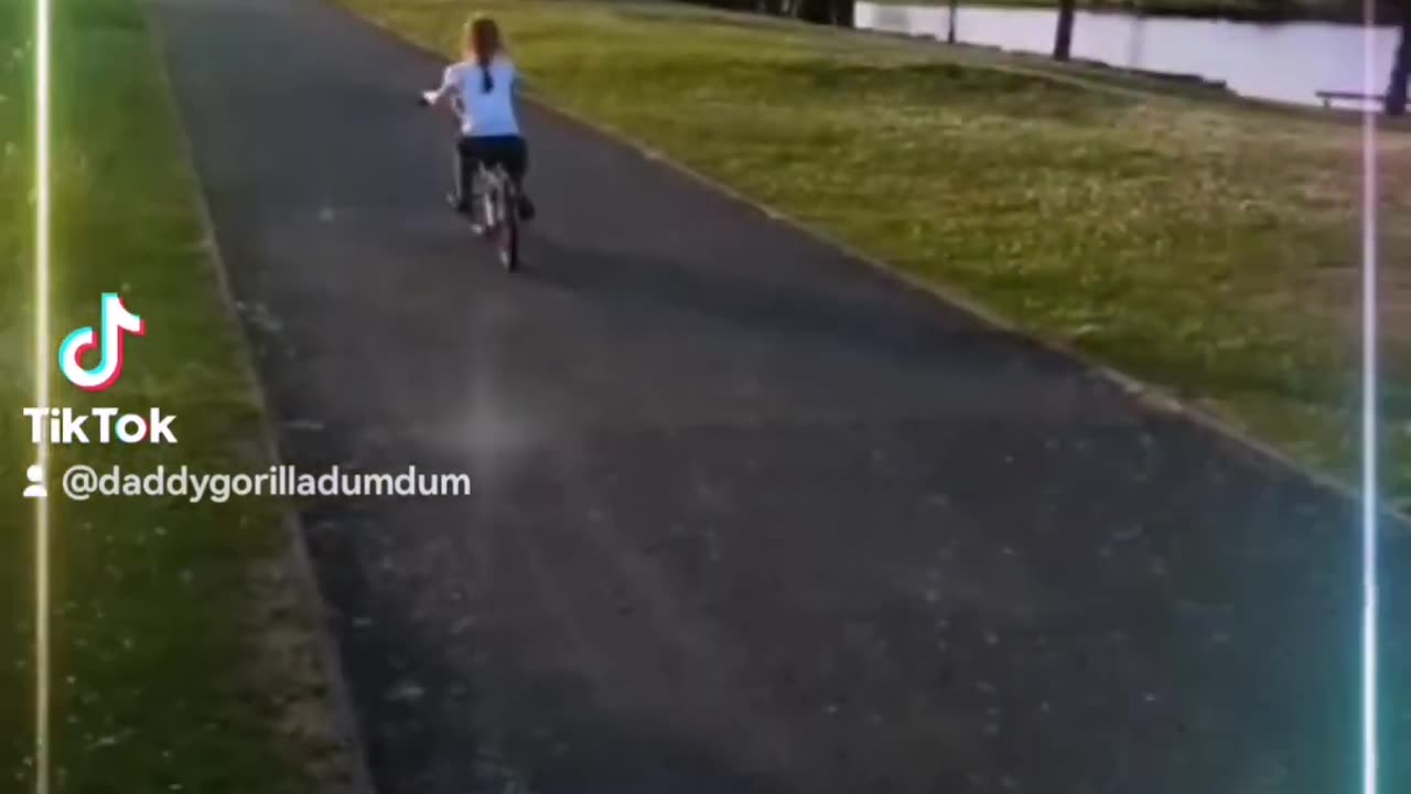 May 2015, Ayrton and Gabrielle bike riding at the boating lake