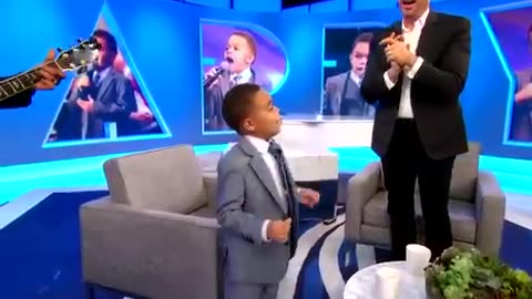 Gifted five year old boy with singing of gospel songs