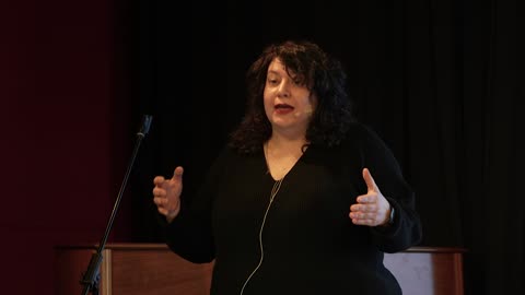 Stefania Mauritzi speaks in Stockholm, 7 Feb, 2023