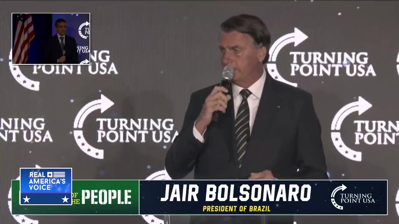 Bolsonaro Greeted By Cheering Crowd At TPUSA Event