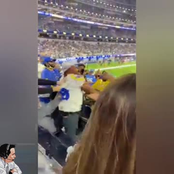 Sport Fans spank a man for getting out of control during the game