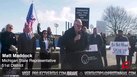 Michigan State Representatives held a rally in front of Pfizer facility demanding answers