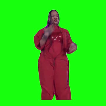 Rihanna Smelling Herself, Super Bowl LVII Halftime Show | Green Screen